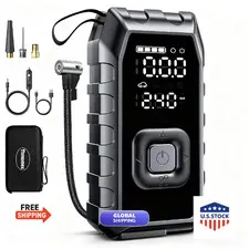 Thmomex Tire Inflator Portable Air Compressor 2X Faster Inflation Cordless Air