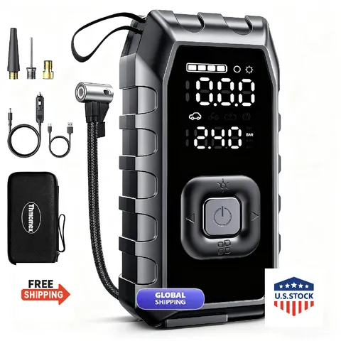 Thmomex Tire Inflator Portable Air Compressor 2X Faster Inflation Cordless Air