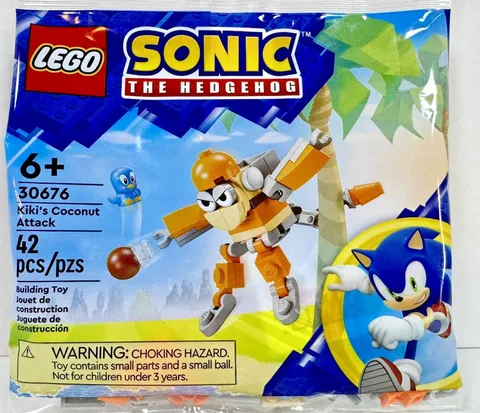 LEGO 30676 Sonic Kiki's Coconut Attack New Sealed Retired Hedgehog Monkey NISB