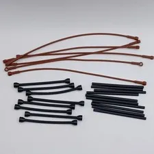 🇺🇲 LEGO 24 Pieces Total - Outter Cable 10Pcs, Flex Tube 6Pcs, Spiral Tube 8Pcs