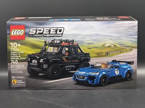LEGO® Speed Champions Jaguar Project 7 & Land Rover Defender (77264) 740pcs 10+