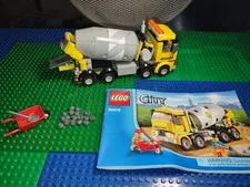 Lego 60018 City Cement Mixer. 100% Complete, with manual. No box.