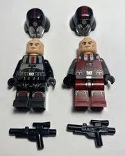 Lego Sith Troopers Dark Red & Black Armor sw0443 sw0436 Minifigures Lot 75001