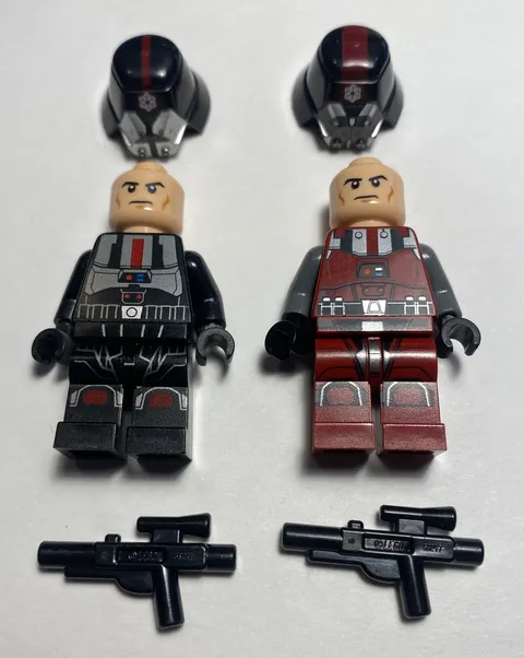 Lego Sith Troopers Dark Red & Black Armor sw0443 sw0436 Minifigures Lot 75001