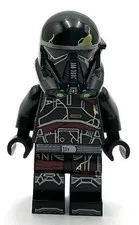 Lego New Star Wars Imperial Death Trooper Black Armor with Gold Pattern