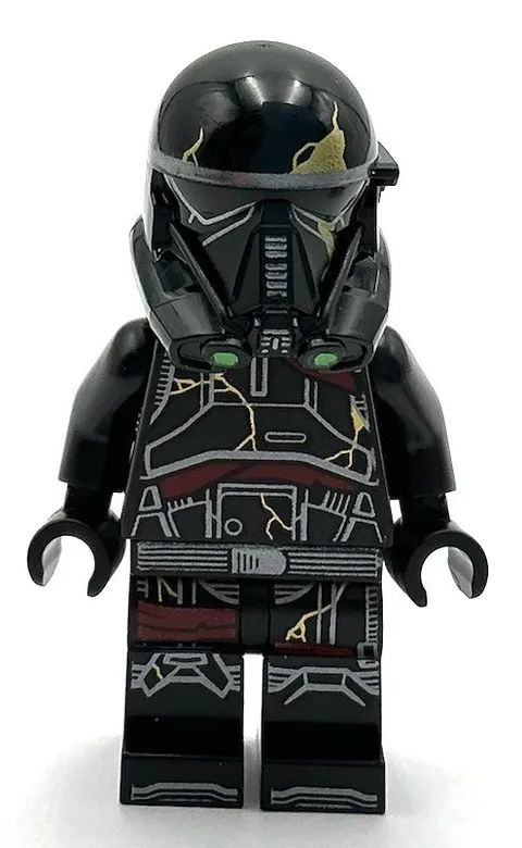 Lego New Star Wars Imperial Death Trooper Black Armor with Gold Pattern