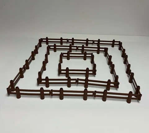 LEGO Duplo Brown Fence Parts Clip & Bar Ends Lot of 24 Pieces 98460