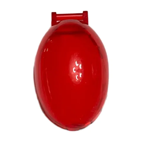 LEGO Red Windscreen 6 x 4 x 2 Bubble Canopy with Bar Handle