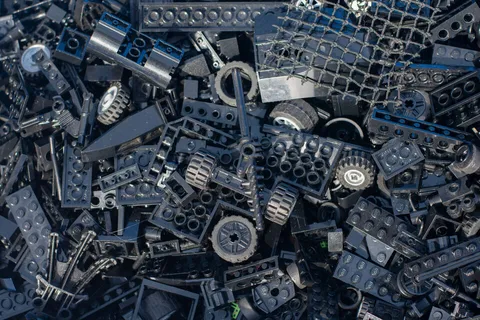 Black Bulk LEGO Lot of 200 Random Pieces
