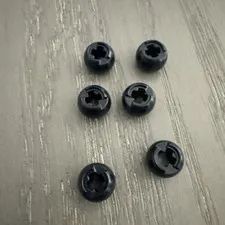 LEGO Ball with Through Axlehole (53585) 6 Pieces Black