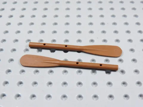LEGO Lot of 2 Reddish Brown Oars Paddles Utensil Minifig Boat BJ