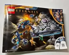Lego 76156 Marvel Eternals Rise of Domo Instruction Manual Book Only - No Bricks