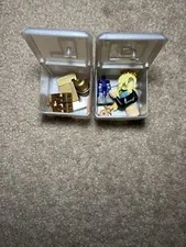 LEGO Minifigure Parts Lot w/ Storage Cases, Hairpiece, Torso, Accessories