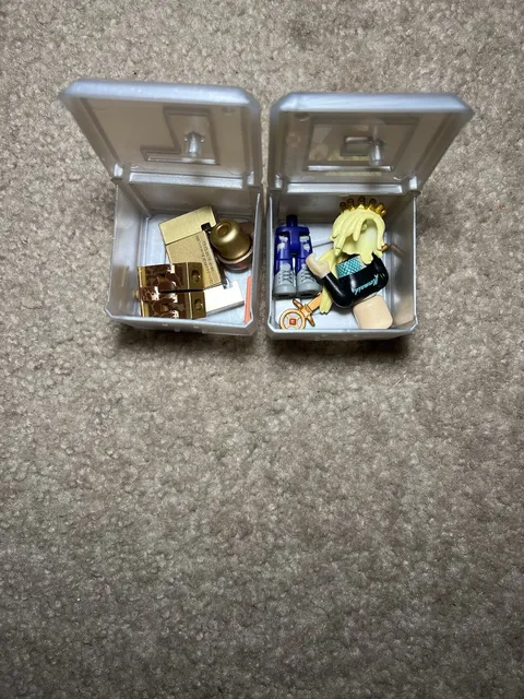 LEGO Minifigure Parts Lot w/ Storage Cases, Hairpiece, Torso, Accessories