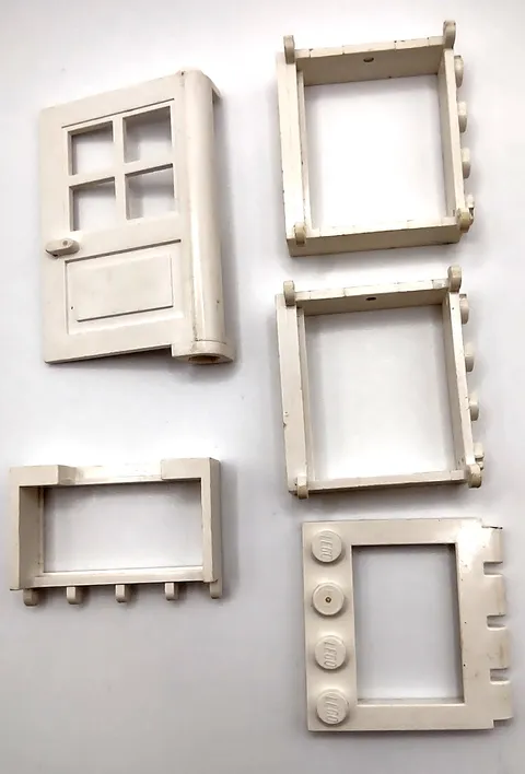 Lego Replacement Parts White Door White Window Frames And Hinges