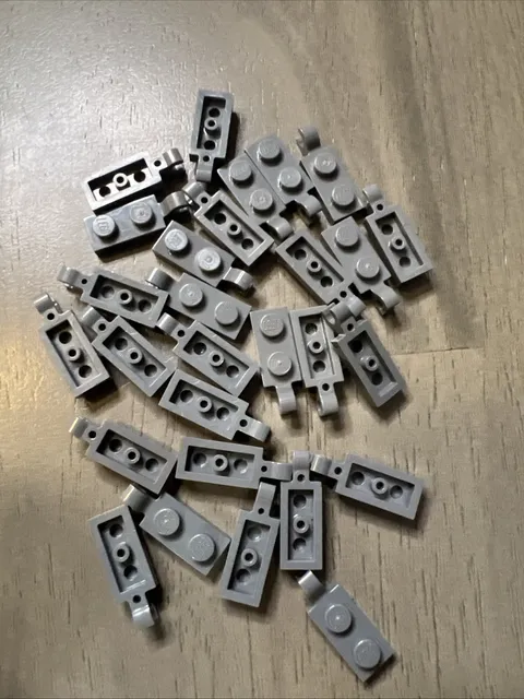LEGO 63868 Dark Bluish Gray Plate Modified 1x2 Clip on End x28