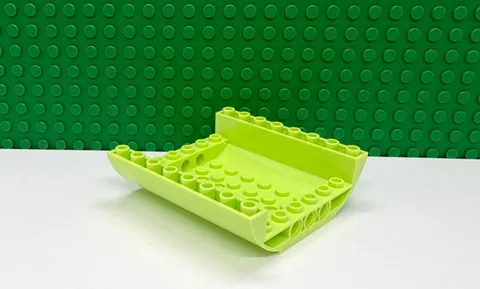 Lego 1 Yellowish Green 8x8 Boat Hull NEW