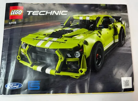 Manual for Lego Technic 42138 Ford Shelby -MANUAL ONLY