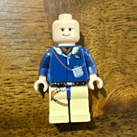 LEGO 2004 Han Solo Minifigure Blue Jacket Torso w/ White Legs No Hair