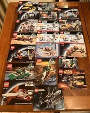 Vintage LEGO Star Wars Instruction Manual Lot 7144 7143 7133 6206 More