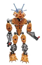 LEGO Bionicle Pohatu Rockoh Pilot Only 8941 Driver Without Vehicle Orange Kakama