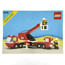 LEGO Town Fire Snorkel Squad 6358 Vintage 1987 - Instructions Manual ONLY