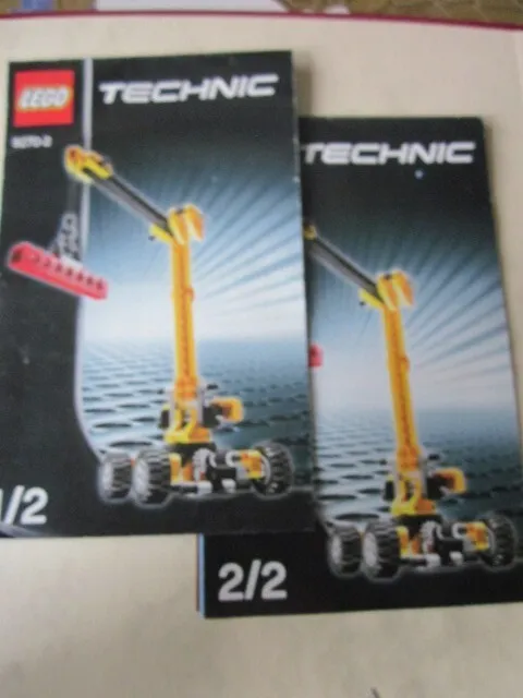 Lego Technic Building Instructions Instruction 8270 -2 Crane Part 1/2 and 2/2
