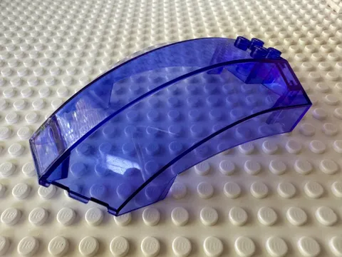 LEGO Windscreen 10 x 6 x 4 Curved 18729 - Trans-Purple