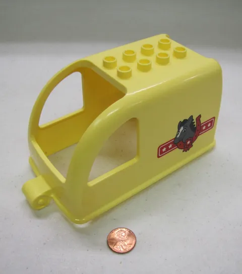 Lego Duplo YELLOW HORSE TRAILER Replacement Part Vehicle #10807
