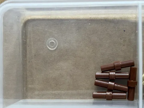 LEGO Parts - Reddish Brown Bar 2L with Stop Ring - No 78258 - QTY 5