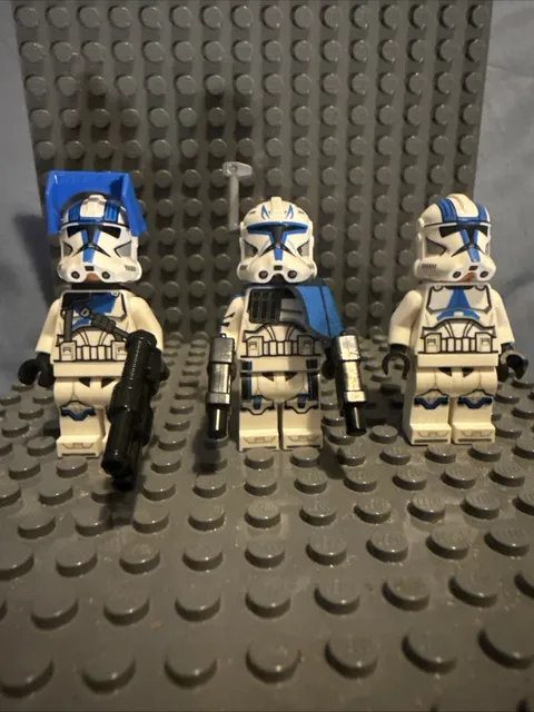 LEGO Star Wars 501st Clone Trooper Lot of 3 Minifigures sw1315 sw1094 sw1247 Rex