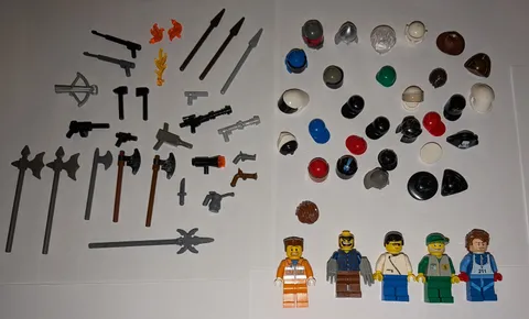 LEGO Minifigs, Weapons and Accessories Lot