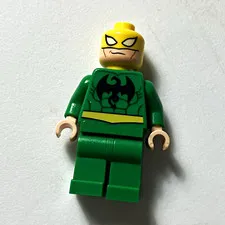 LEGO Marvel Iron Fist Minifigure Green Outfit Yellow Mask 1pc (RARE) (2012)