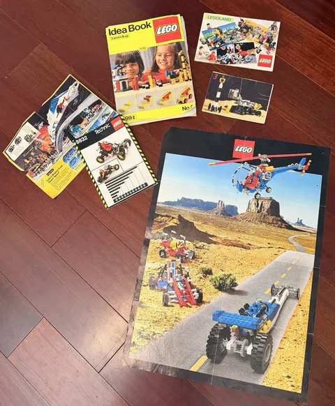 Vintage LEGO Catalog Lot 1977-1988 Idea Book No 2 Technic LEGOLAND Space AS-IS