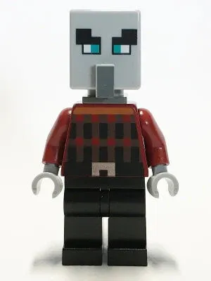 LEGO® Minifigure Minecraft min079 Illager (Pillager) Dark Bluish Gray Neck Brack