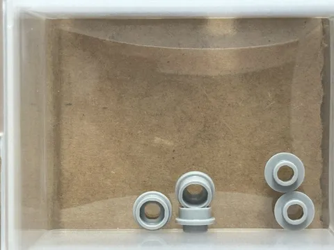 LEGO Parts - Light Bluish Gray Plate, Round 1 x 1 Open Stud - No 85861 - QTY 5