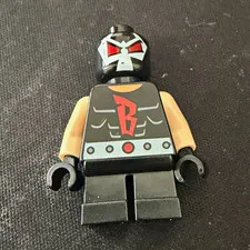 LEGO Bane Minifigure Mighty Micros Black Red Cracked Arm