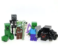 Lego Minecraft Nether Mob Minifigure Bundle Creeper Wither Zombie Skeleton Lot