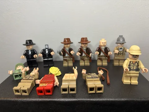 Lego Indiana Jones Minifigure Lot Henry Indiana Gangster Soldier