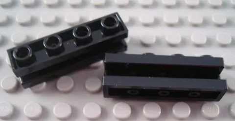 New LEGO Lot of 2 Black 1x4 Door Rail Brick Pieces from 9516 9467 3187
