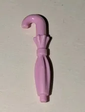 LEGO Bright Pink Folded Umbrella Minifigure Accessory Piece Part # 27150 Utensil