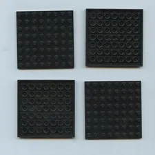 LEGO x 4 Black Plate 8 x 8 41539
