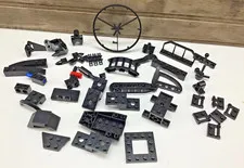 Lot of 42 LEGO Random Black Special Shape Size Loose Parts Pieces