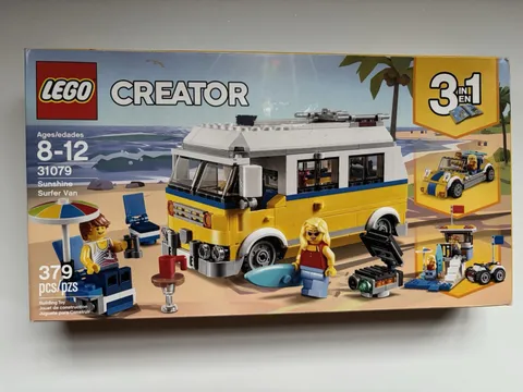 LEGO Creator Sunshine Surfer Van 31079 Complete Set 379 pcs Ages 8-12 3-in-1