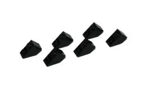 6 Lego® TRAIN Railway 9V RC Substructure Slope Inverted 2x1 BLACK