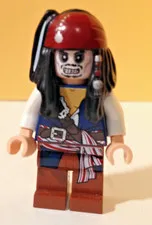 Lego poc012 Jack Sparrow/Skeleton face - Minifigure - Pirates of the Caribbean