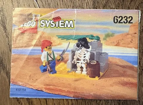 VTG Lego System 6232 Skeleton Crew Instruction Manual Booklet Only 1996