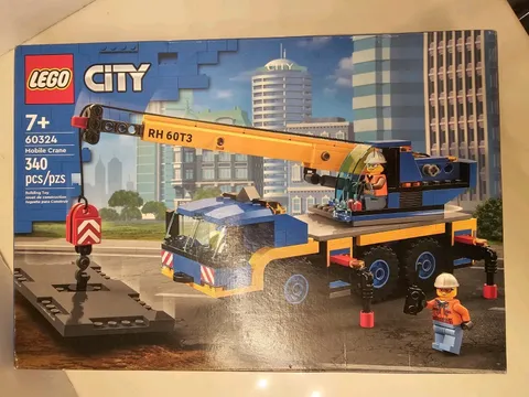LEGO 60324 CITY Mobile Crane New Sealed Box. Retired 340 Pieces 2 Characters 