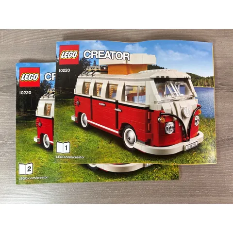 LEGO Creator Expert Volkswagen T1 Camper Van 10220 Instruction Manuals 1 & 2