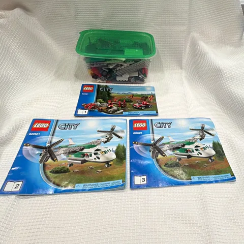 LEGO City 60021 Cargo Heliplane Complete with Manuals, Without Box